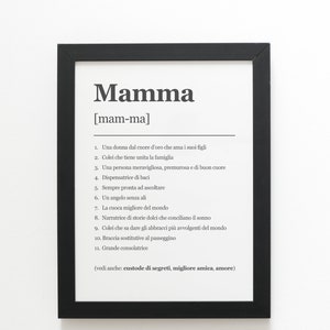 Quadretto Mamma PDF - Festa della mamma - quadro digitale per stampa - Idea regalo nascita - regalo genitori - poster stampabile - printable