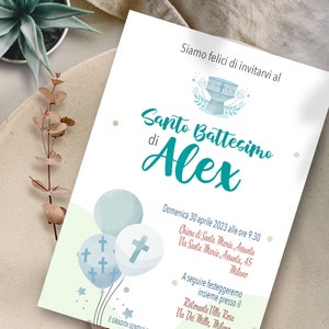 invito battesimo personalizzato,  baptism invitation for boys, invito battesimo per bebè, bambino, stampabile, stampato