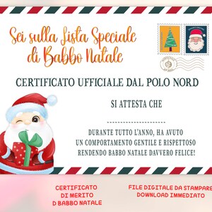 CERTIFICADO BUEN NIÑO certificado de buen niño, lista de golosinas, Archivo Digital, Carta de Papá Noel, Idea de Regalo de Navidad, Carta de Navidad