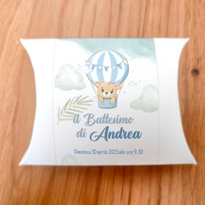 etichetta TAG per scatolina a cuscino per battesimo o comunione PDF, communion, confirmation, baptism , 1 year, 2 years, child, party kit