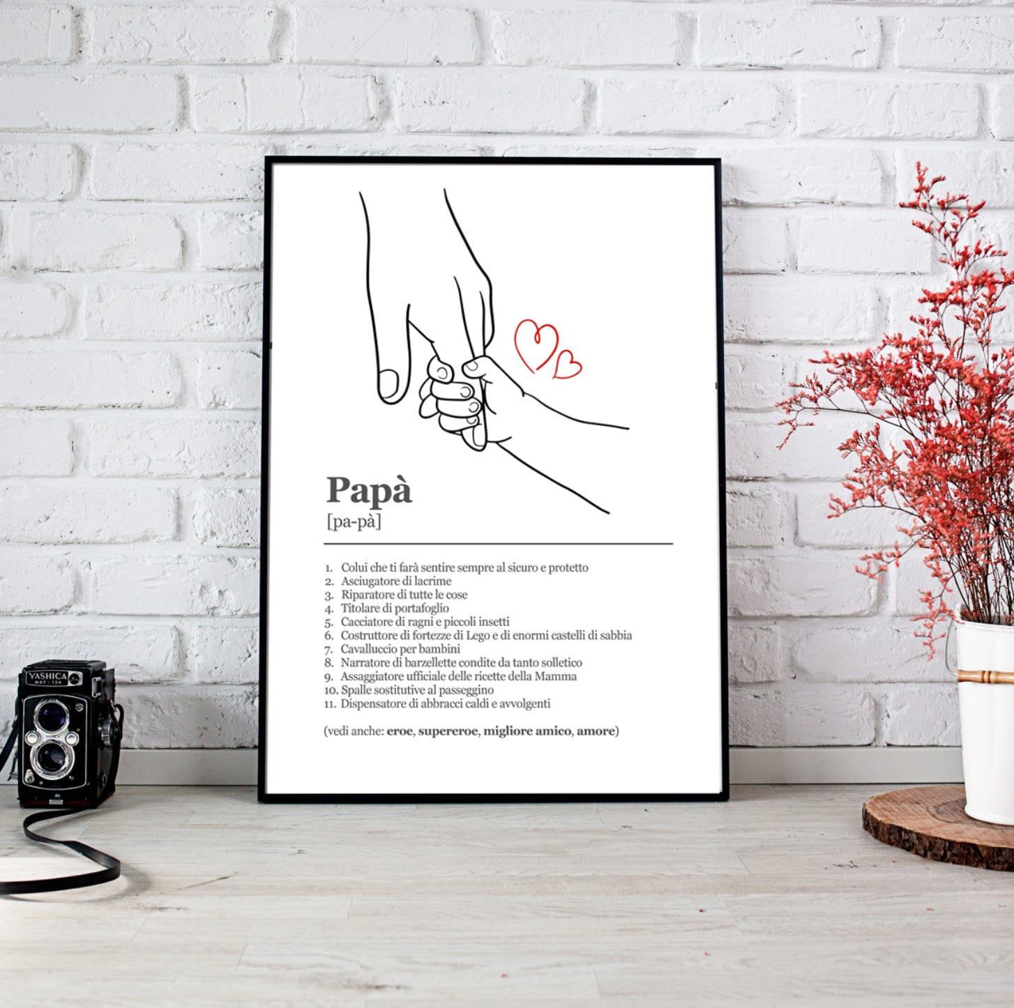 Dad PDF Picture Father's Day Digital for Printing Birth Gift Idea Parents  Gift Souvenir Poster Printable Printable 