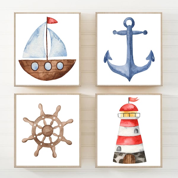 Nautical Bathroom Etsy