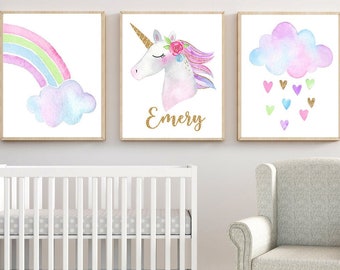 Unicorn Wall DecorUnicorn Wall PrintsDigital ArtKids Room Wall DecorBaby Room Wall ArtPink Room DecorPlay Room DecorGirls Room