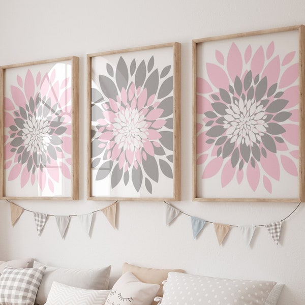 Pink Gray Bedroom Etsy