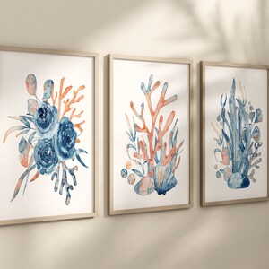Coral Reef Wall Decor Ocean NAUTICAL Prints Frames or Canvas - Etsy