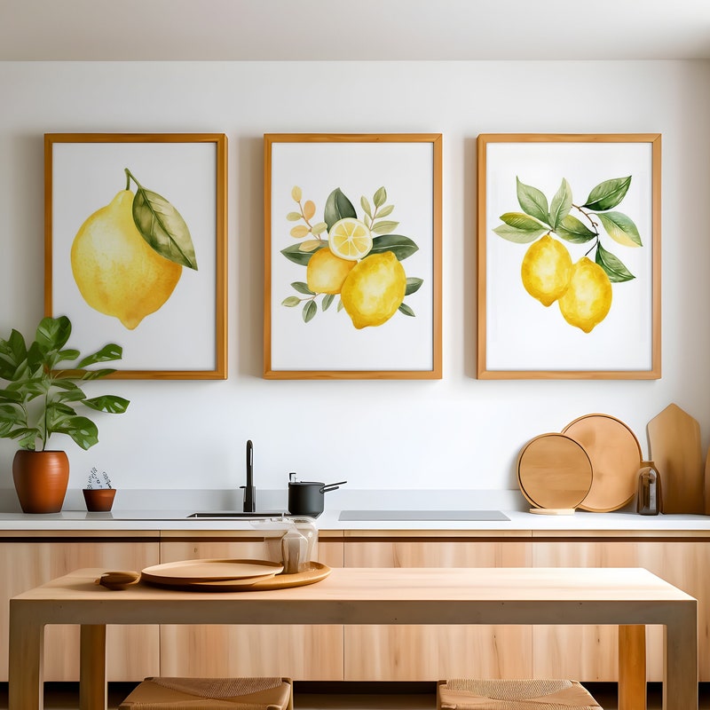 Lemon Wall Art - Etsy