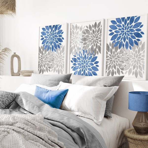 Blue and Grey Decor - Etsy