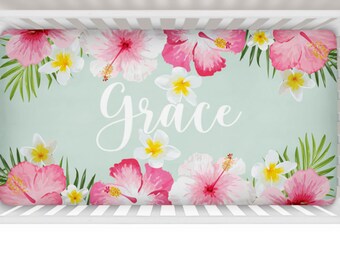 hawaiian crib bedding