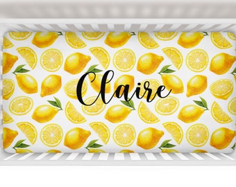 lemon crib sheet