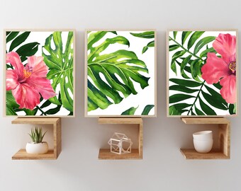 tropical wall art uk