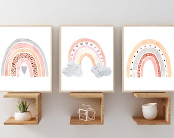 Rainbow Wall Art Etsy
