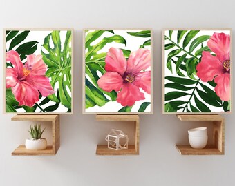 Tropical Canvas Art Etsy