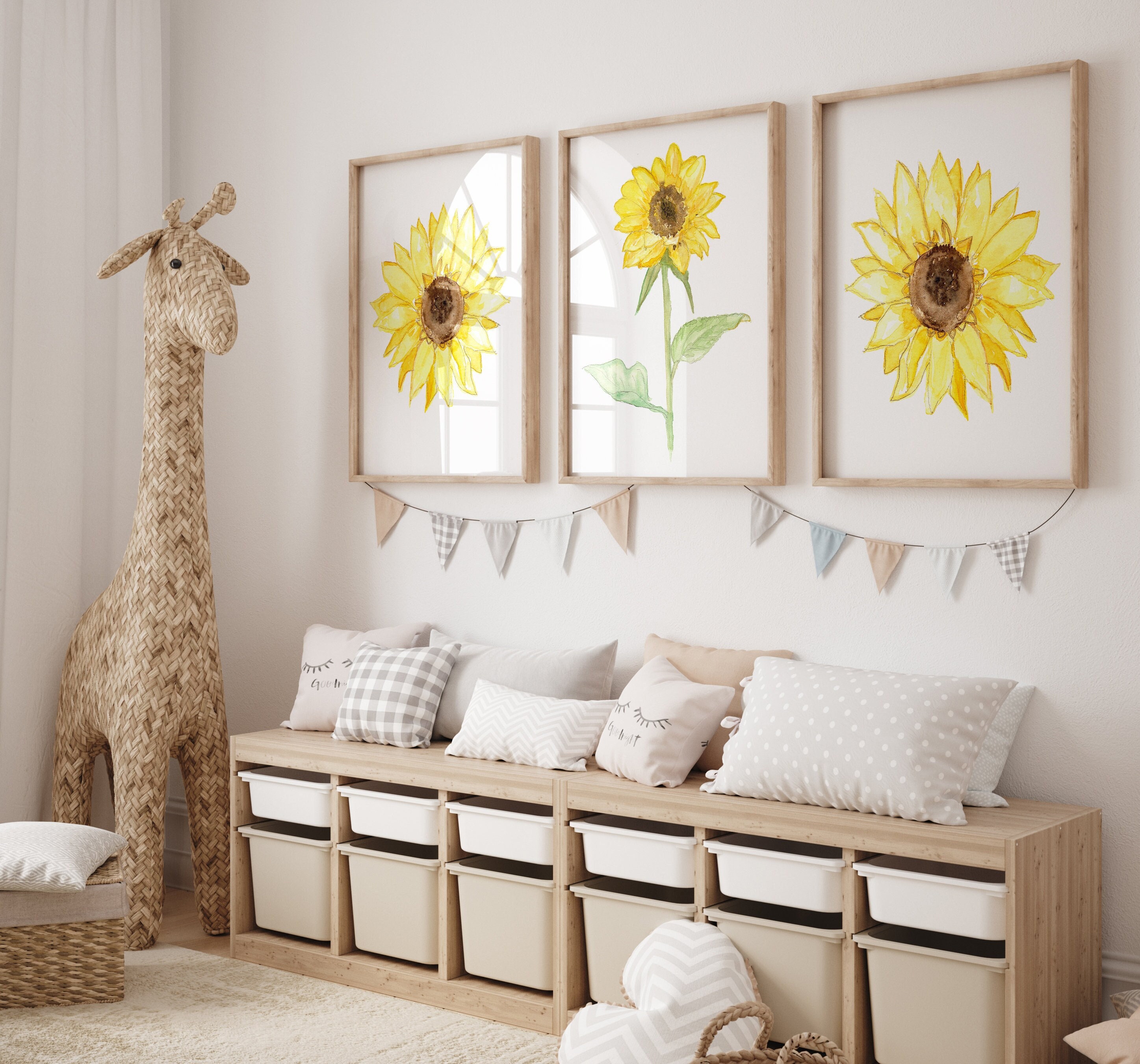 Sunflower baby hotsell girl room