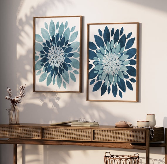 Blue & White Isla Tiles Adhesive Wall Art, Hobby Lobby