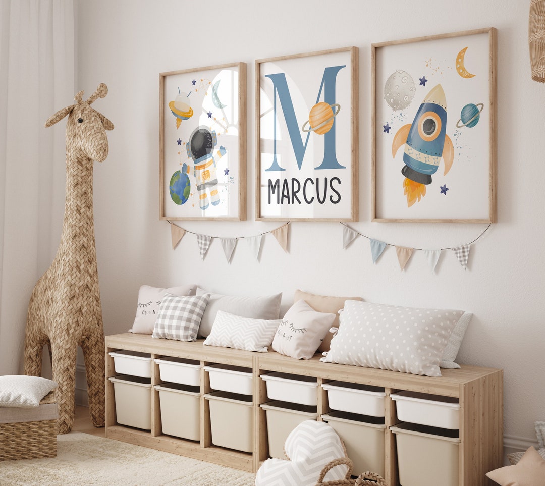 Space Wall Decor Personalized Outer Space Prints Canvas Space