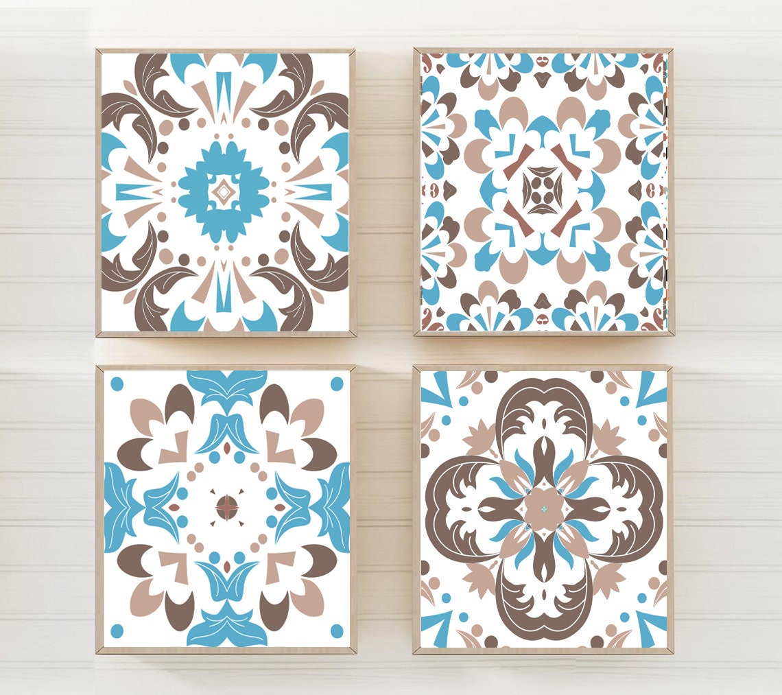 Talavera Tile Wall Art Mediterranean Prints Canvas or Framed Etsy