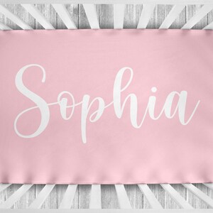 Personalized Pink Blanket: Baby Girl Nursery Bedding