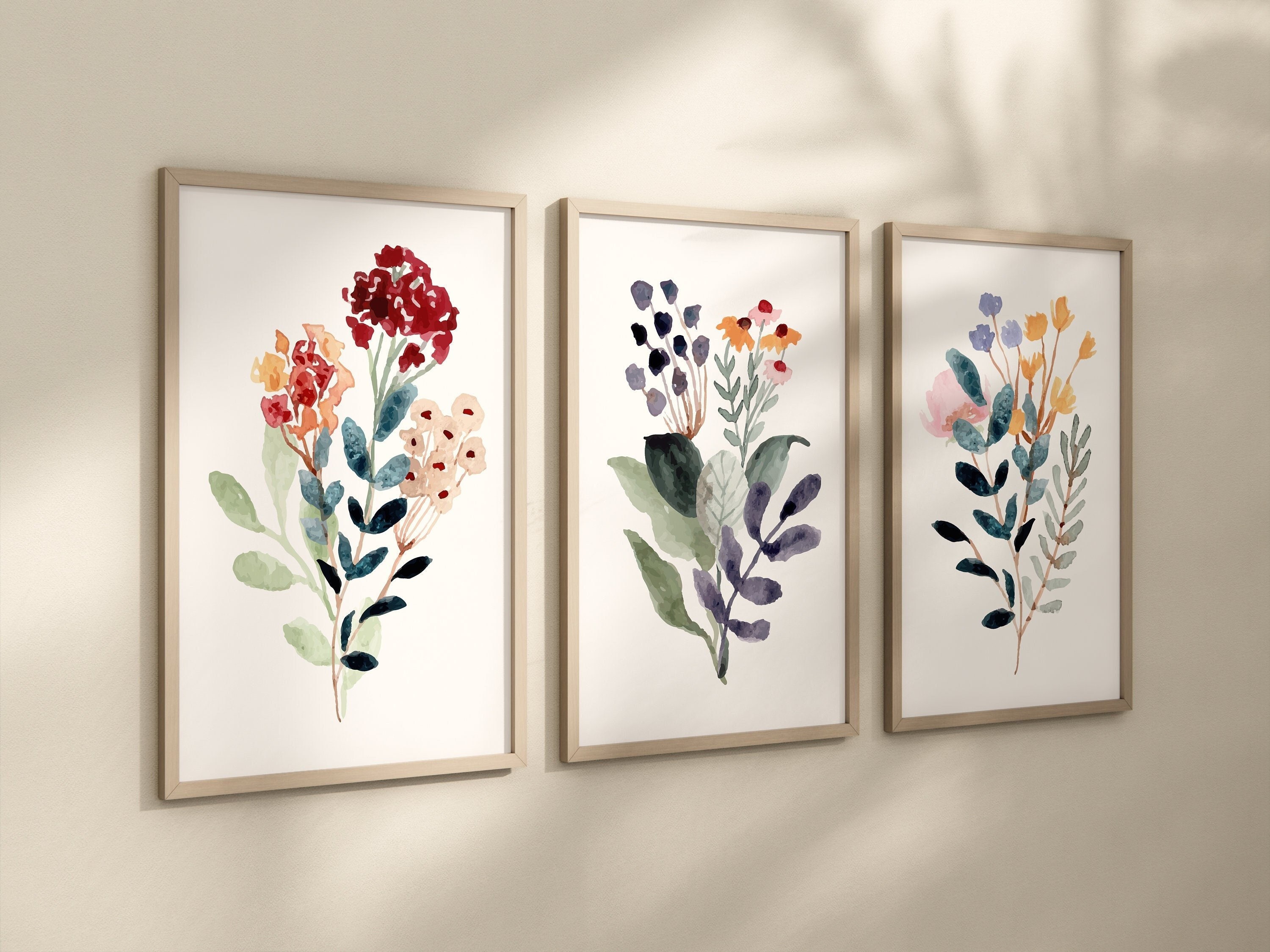 Wildflower Floral Wall Art, Steindales Home Decor - Steindales