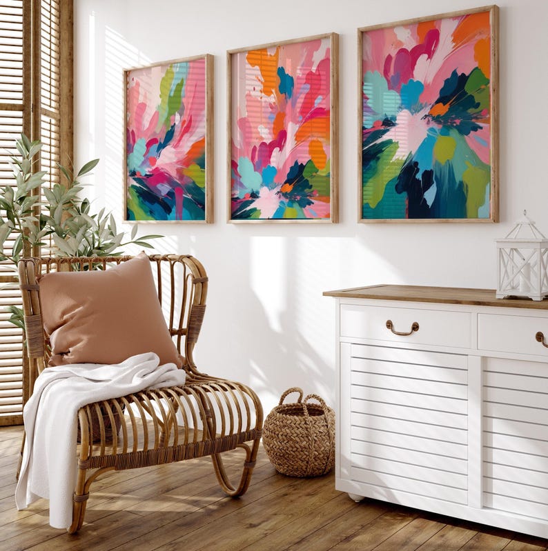 Abstract Colorful Painting Wall Art