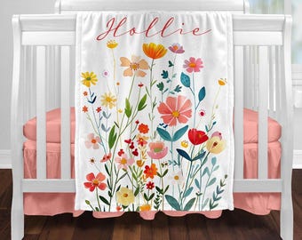 Personalized Wildflower Blanket Gift