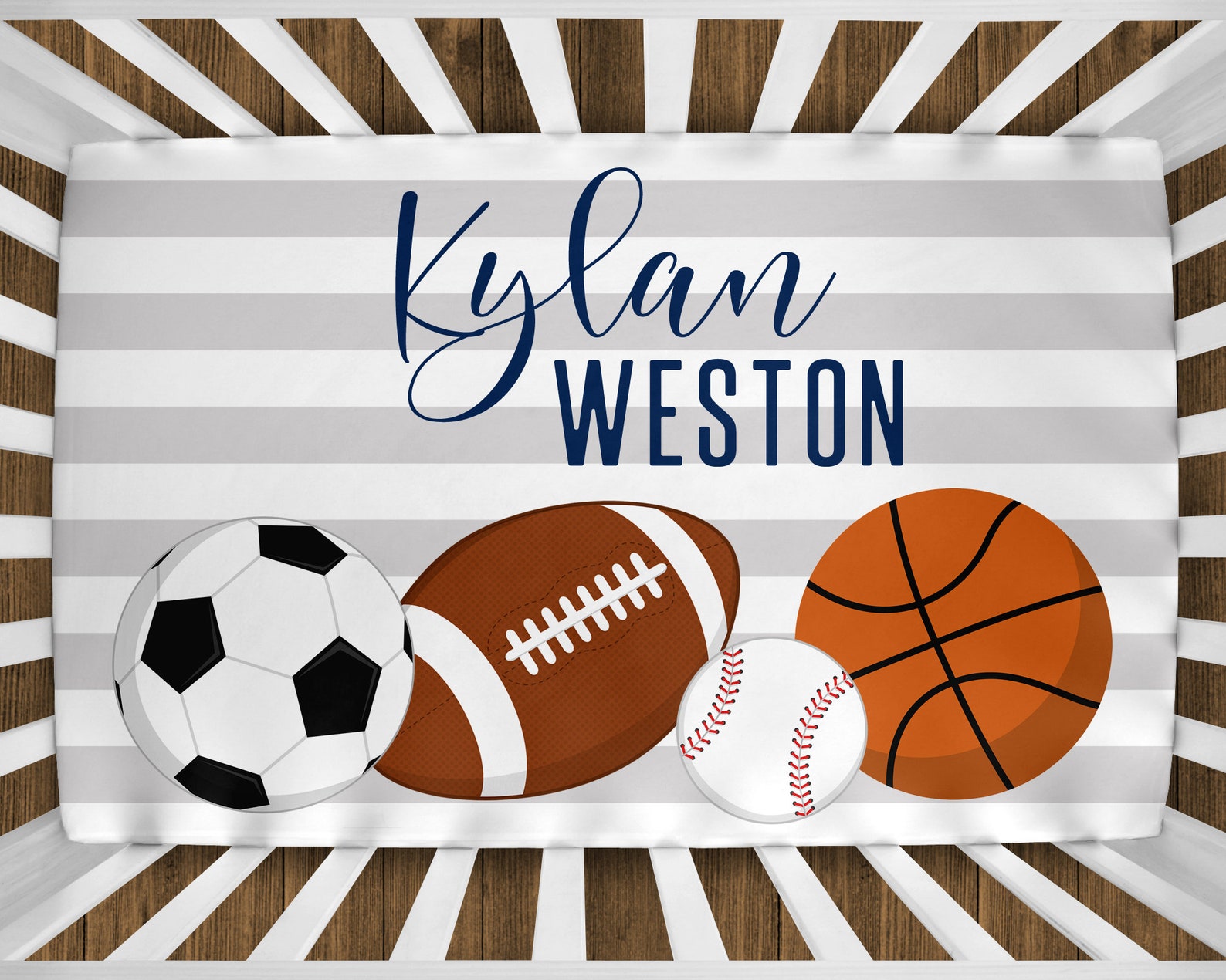 Sports Baby Blanket Sports Personalized Baby Boy Shower Gift Etsy