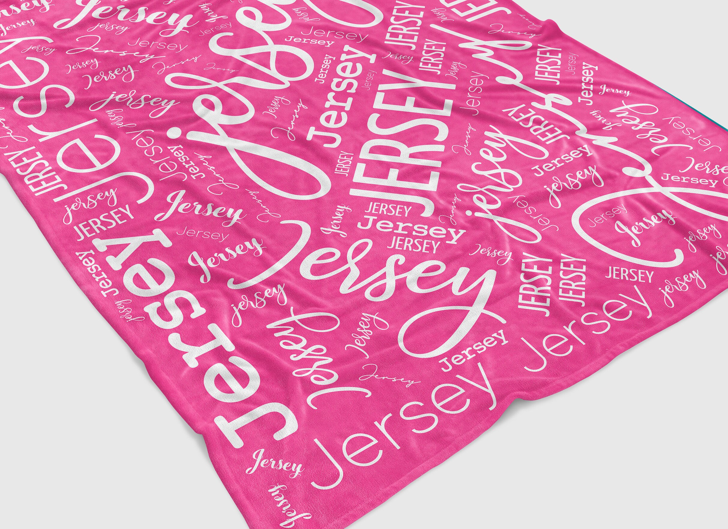 Personalized Girl Blanket Baby Girl Name Blanket Hot Pink Etsy