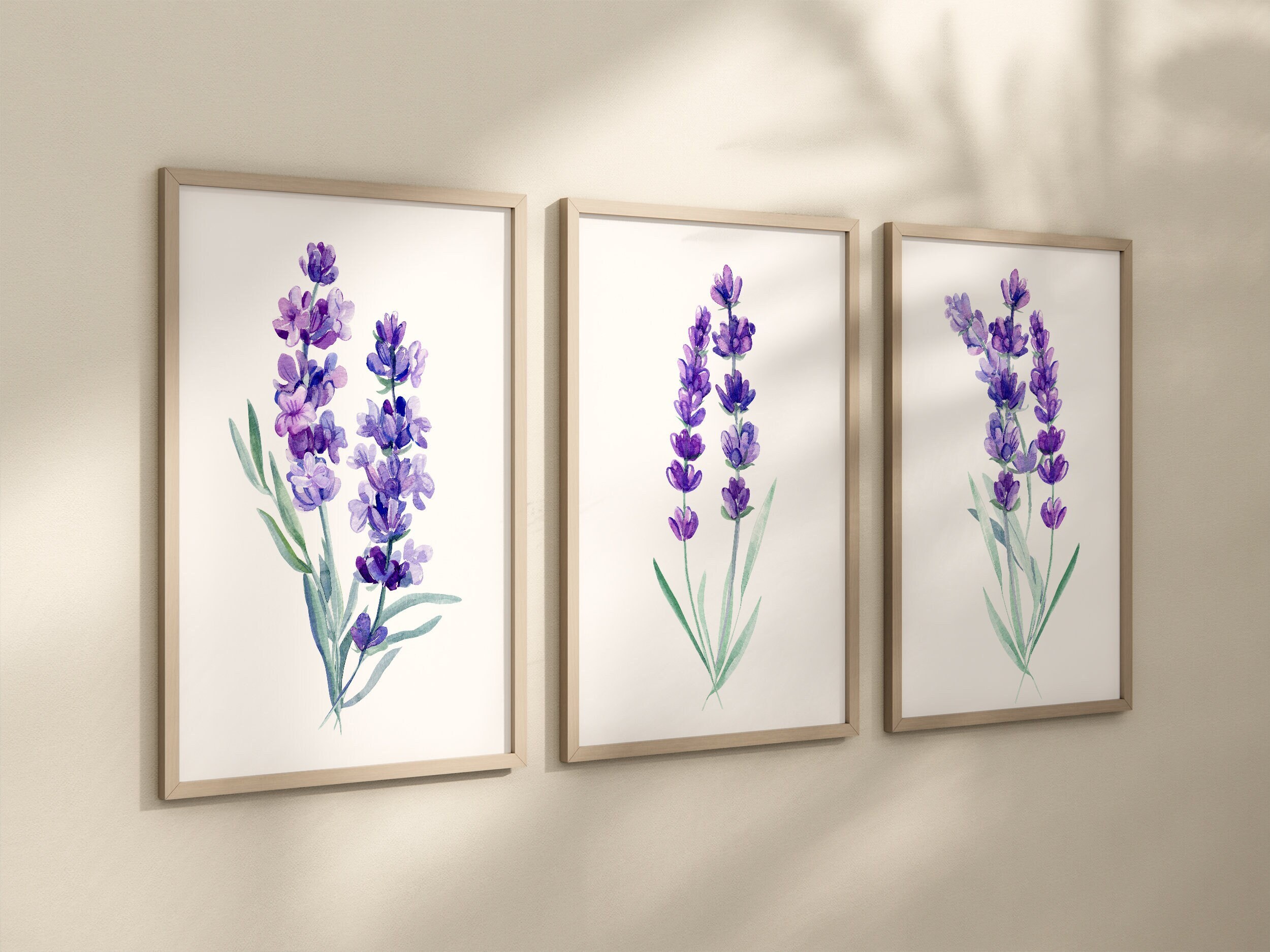 Paint by number Purple lavender DIY Digital Painting Canvas for