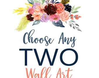 Set of 2 Wall Art: Mix and Match Decor - Framed, Canvas, or Art Prints