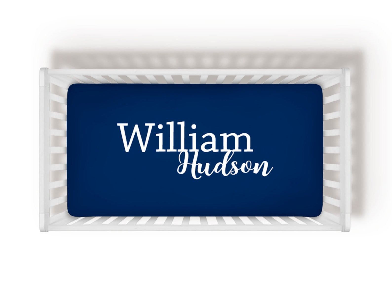 Boy Name Crib Sheet Baby Boy Name Personalized Crib Sheet Etsy