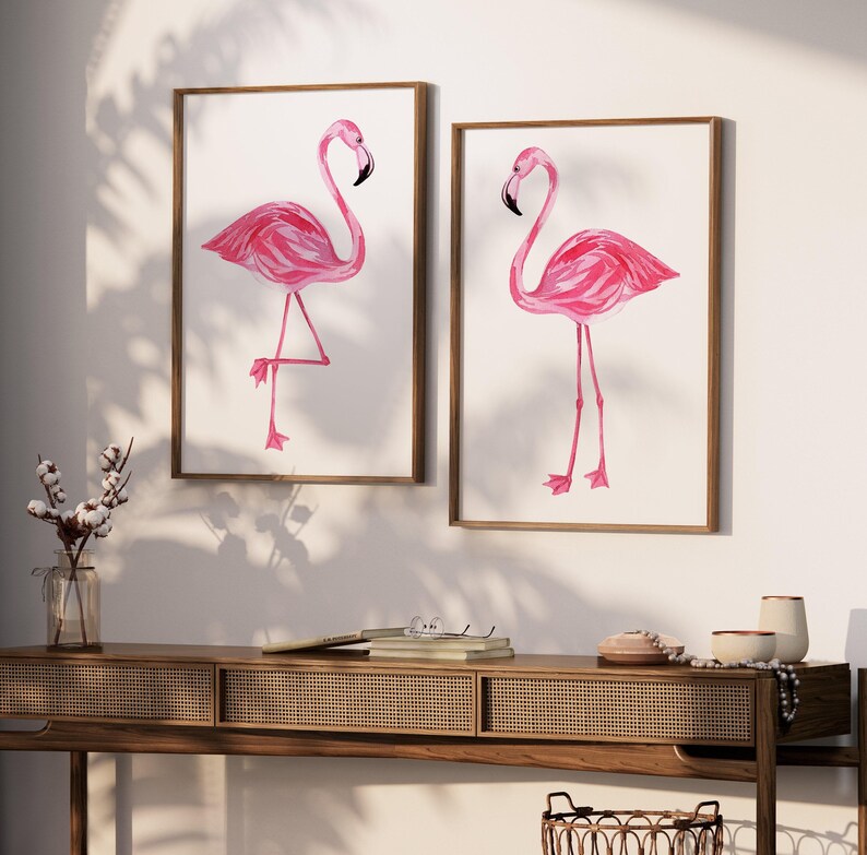 Flamingo Wall Art Decor