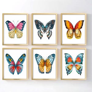 Botanical Butterfly Wall Art Decor