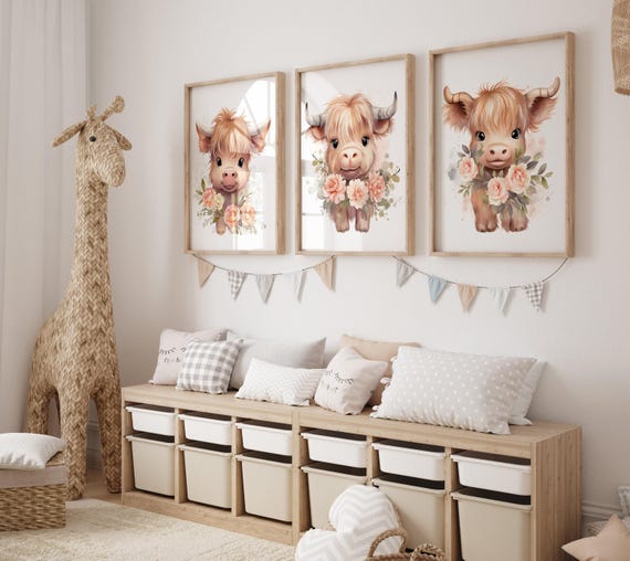 Lot De 2 Housses De Coussin Vache Des Highlands 50x50 Cm - Décoration Écossaise Pour Canapé, Cadeau Original Femme