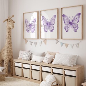 Purple Butterfly Wall Art