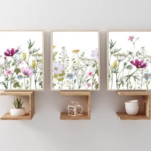 Personalized Wildflower Blanket: Floral Girl Nursery Bedding Gift image 5