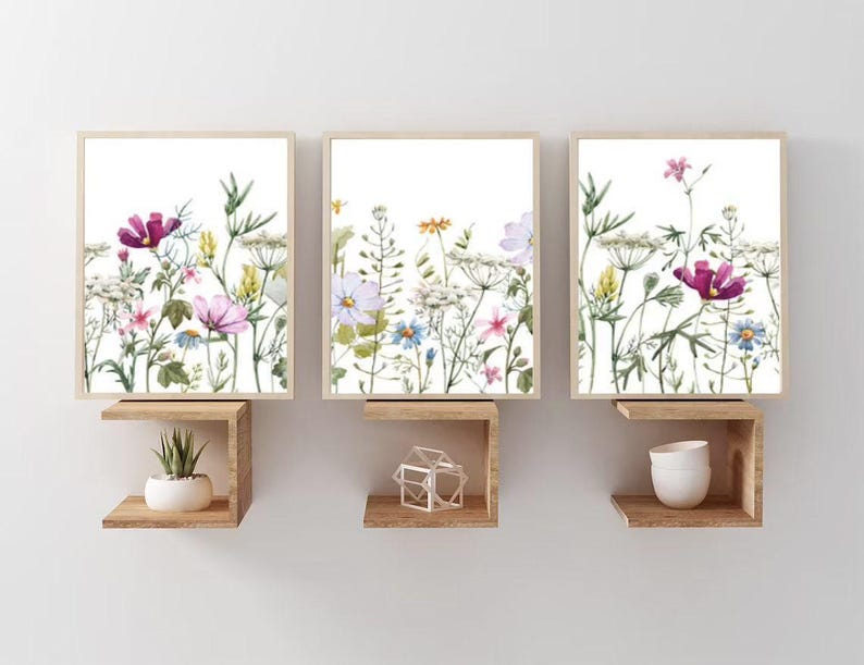 Personalized Wildflower Blanket: Floral Girl Nursery Bedding Gift image 5
