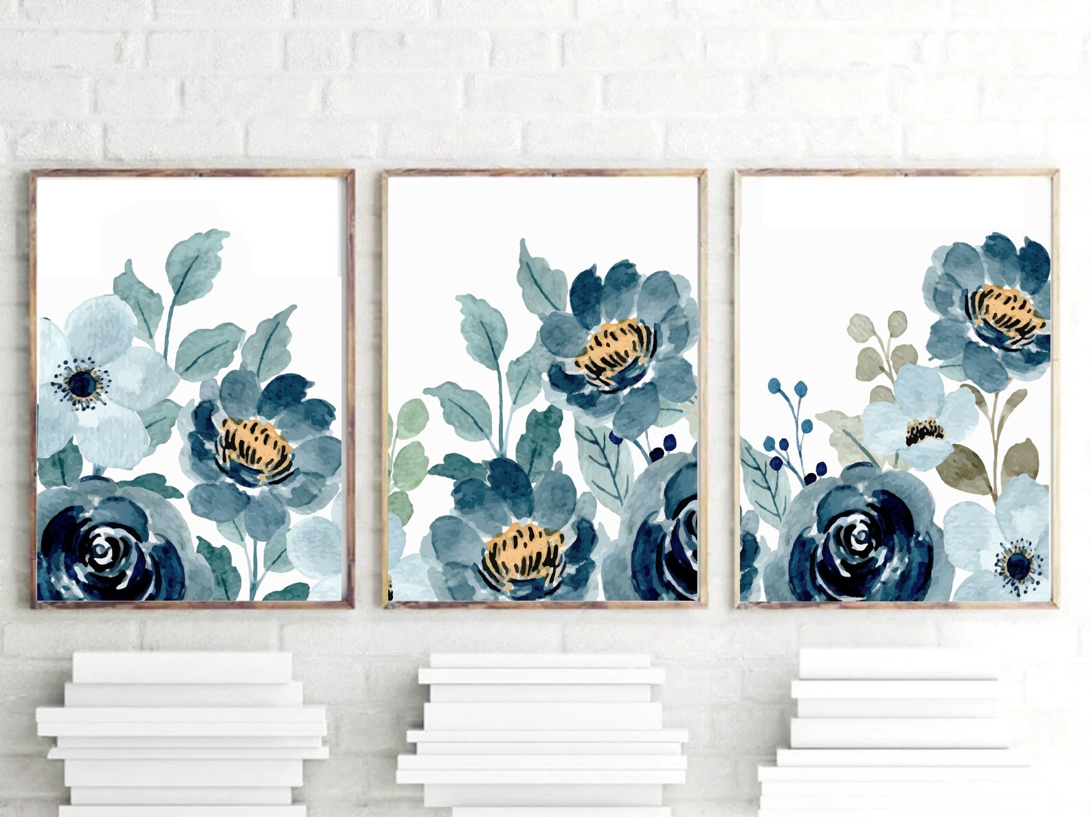 Navy 2025 blue floral