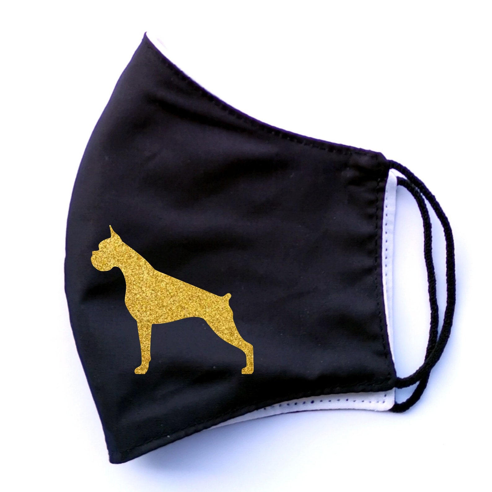 Boxer dog face mask 3 layer Cotton Face mask with Boxer dog Etsy