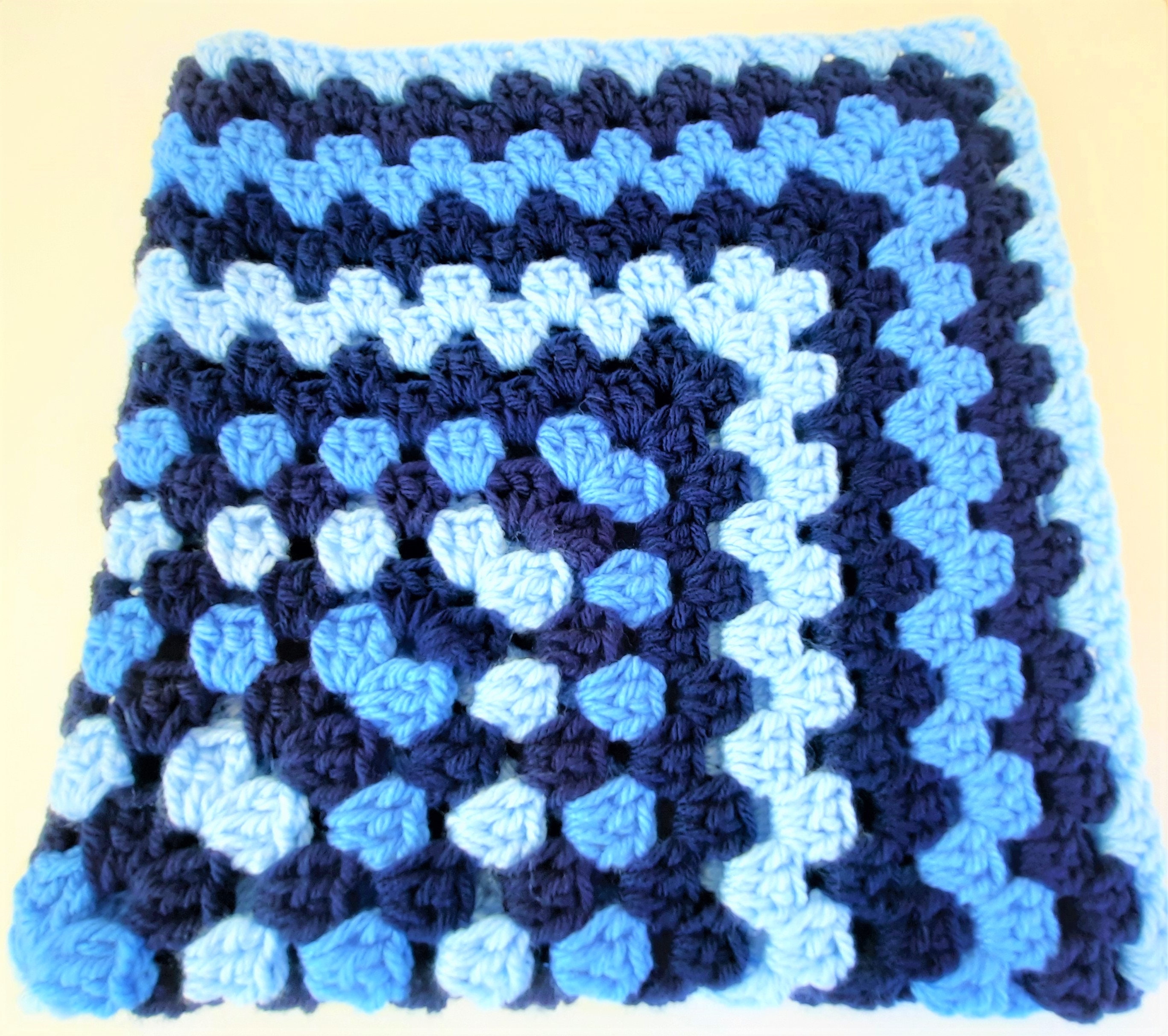 Crochet Blanket / Granny Square Blanket / Retro Blanket / Etsy