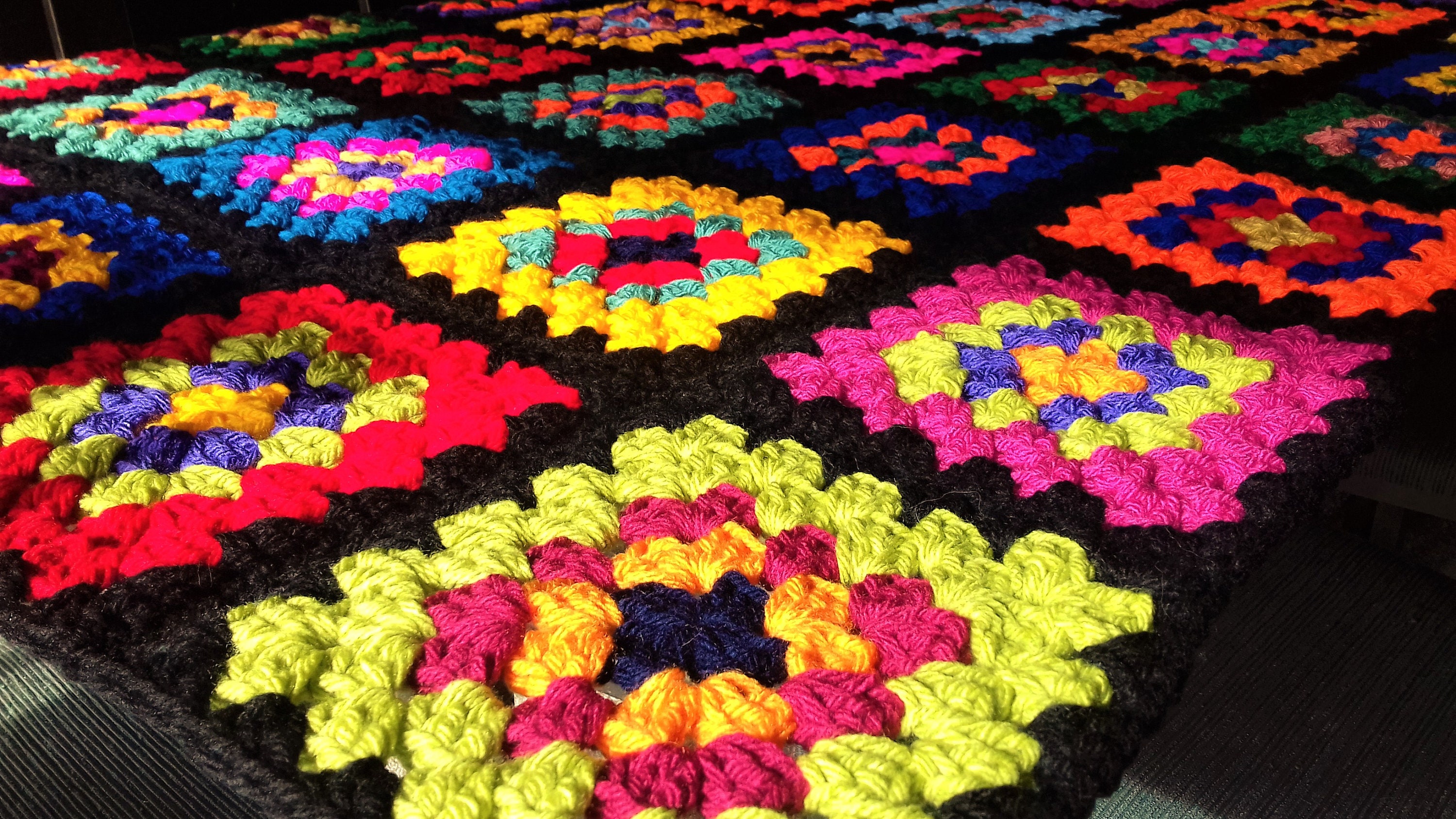 Granny Squares Blanket / Granny Square Afghan / Crochet Etsy