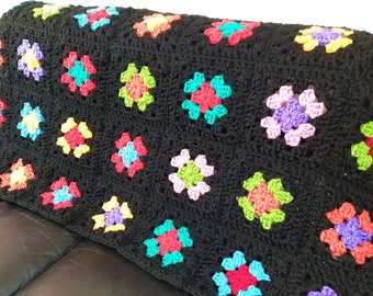 Granny Square Afghan / Crochet Blanket / Granny Blanket / Handmade Blanket / Granny Square Blanket / Cosy Blanket / Crocheted Blanket / Warm