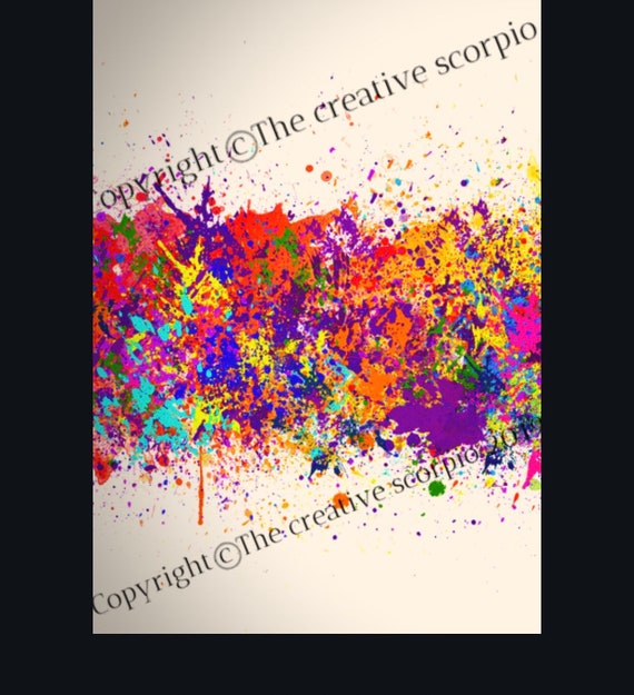 Artists Colour Palette Digital Print Etsy