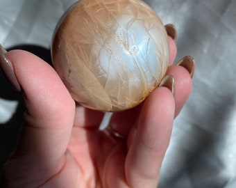 Peach Moonstone Sphere // Flashy Moonstone Sphere