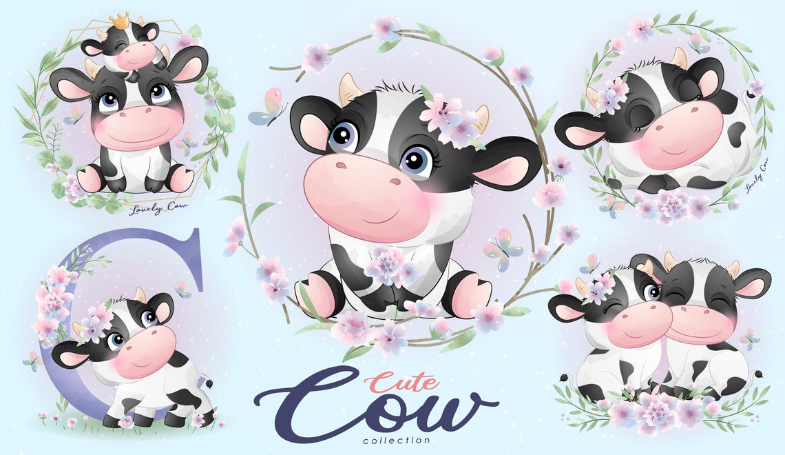 cute cow doodle cute cow doodle
