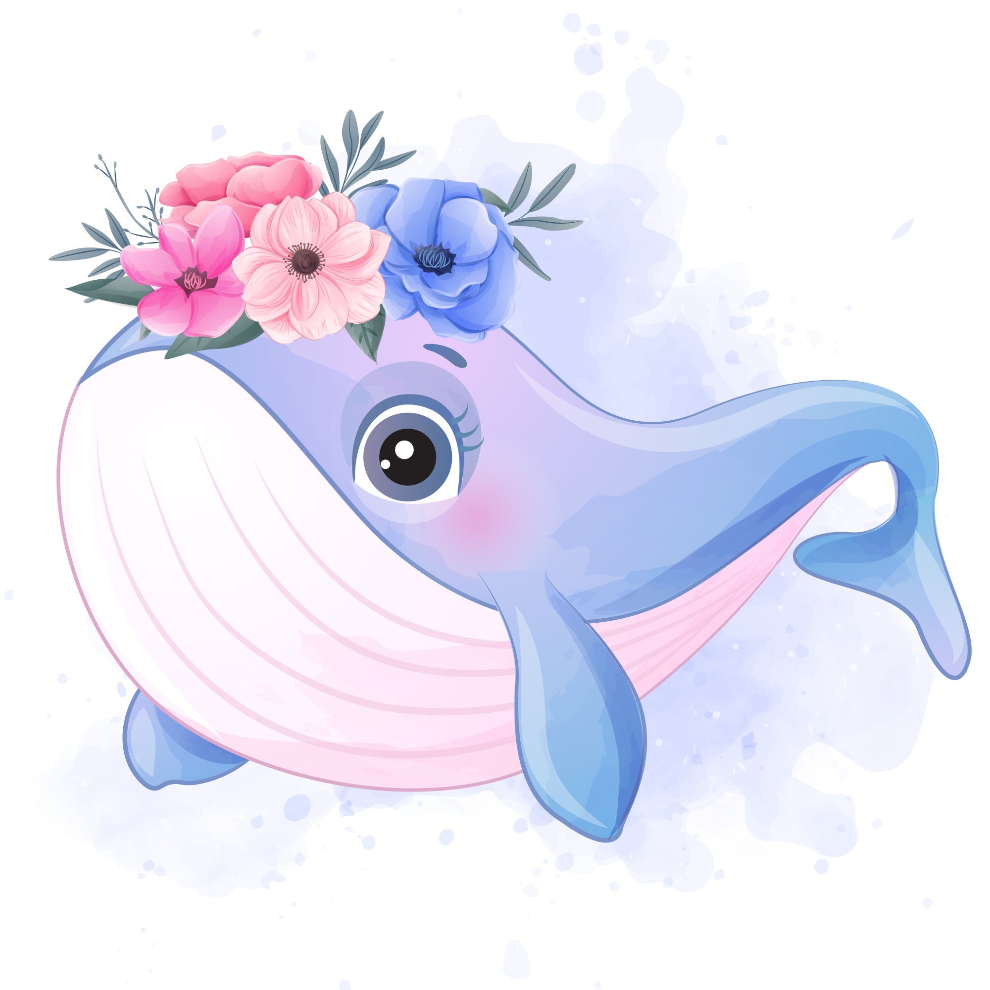 animated whale clipart png