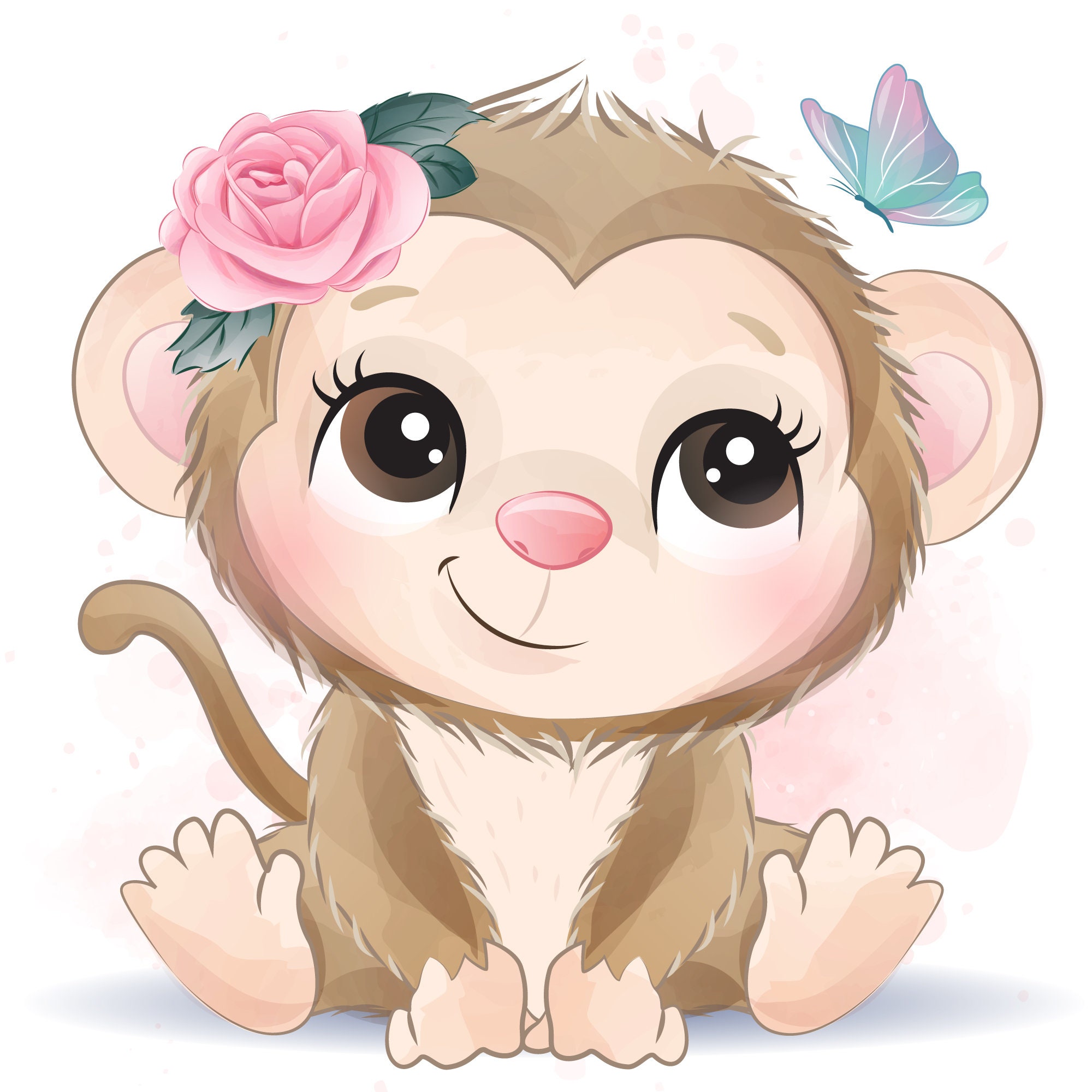 cute monkey png