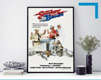 1977 SMOKEY AND THE BANDIT Movie Film Poster Print A3 A4 A5 Home Decor
