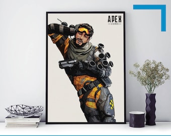 A4 A3 A2 A1 A0| Apex Legends Game Poster Print T1382