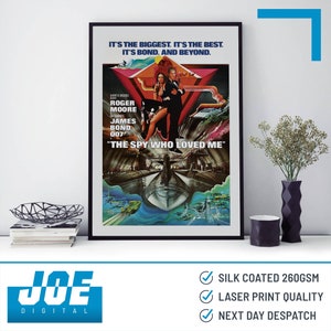 Der Spion Der Mich Liebte James Bond Klassische Filmplakat Etsy