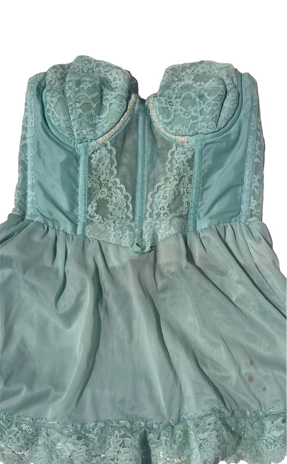 Gossard Vintage corset with corset skirt 1940s 19… - image 10