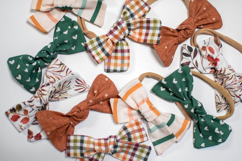 Rust Polka Dots Bow